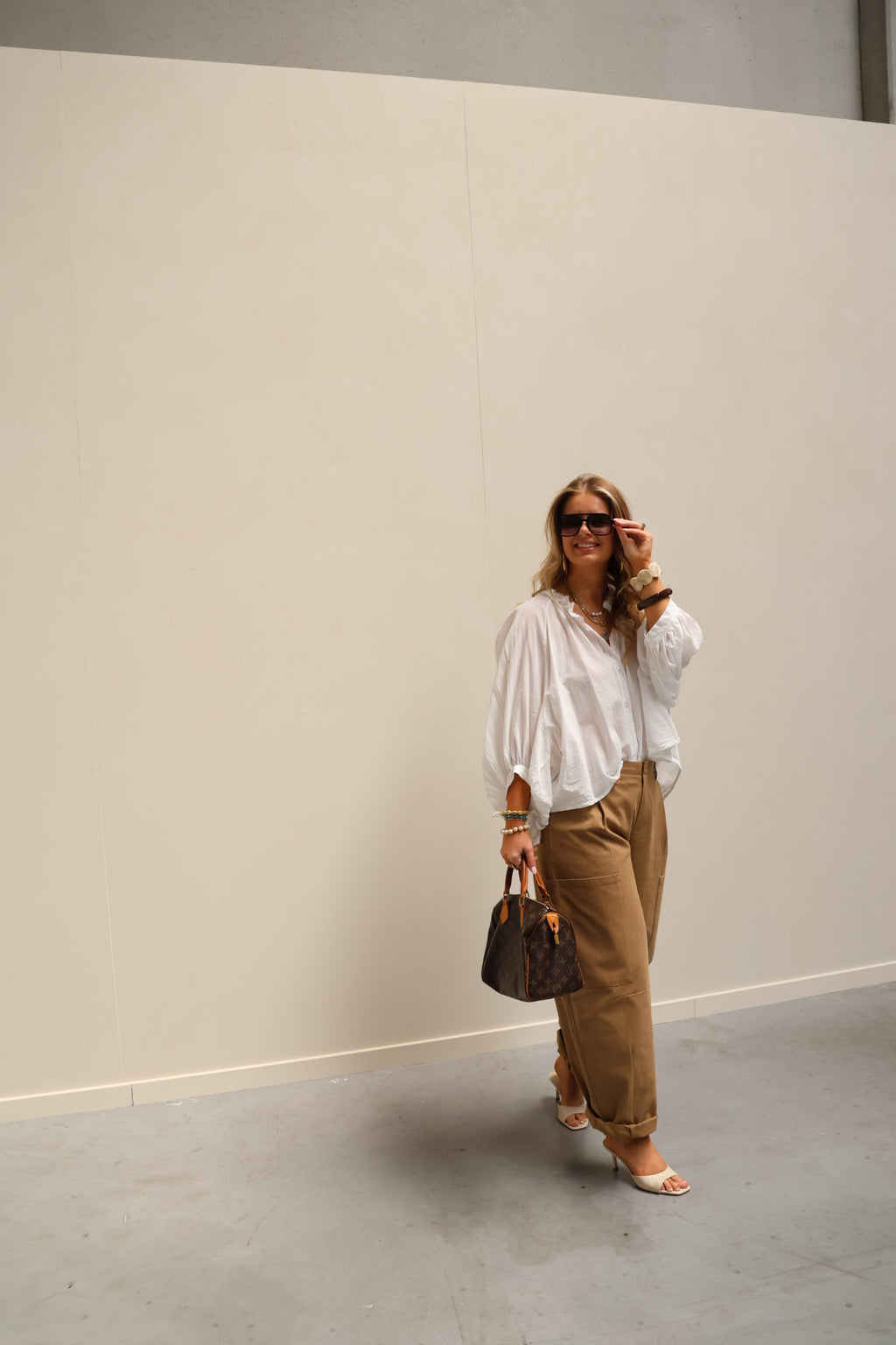 Juliette blouse met wijde mouwen wit