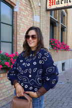 Zoë mesh top bruin