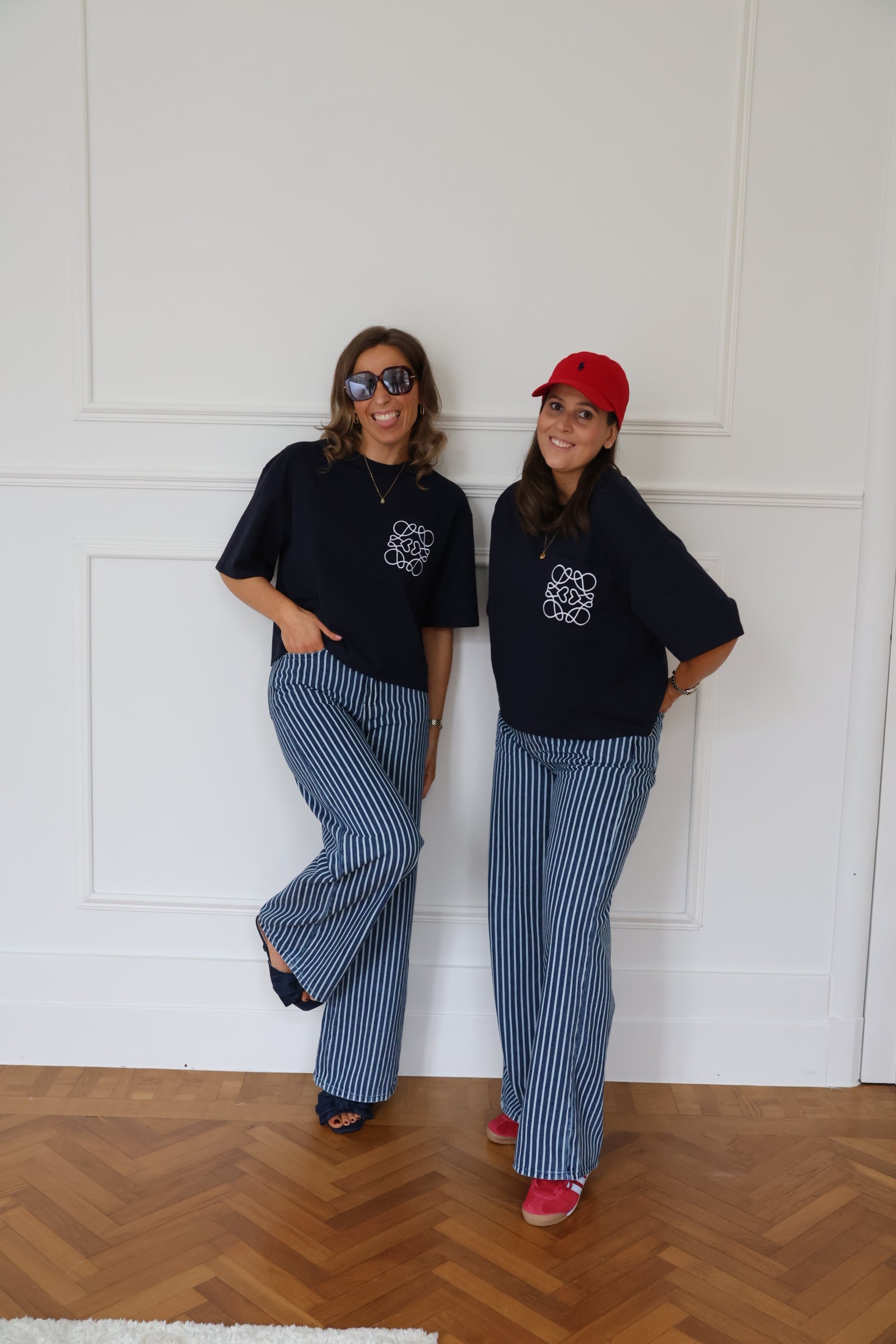 Nienke detail T-shirt marine