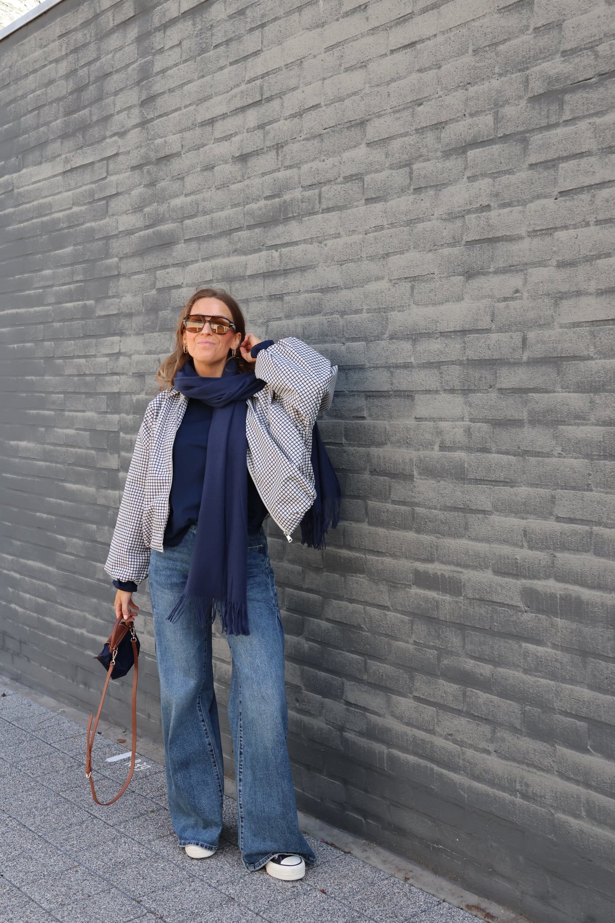 Boxy longsleeve marine