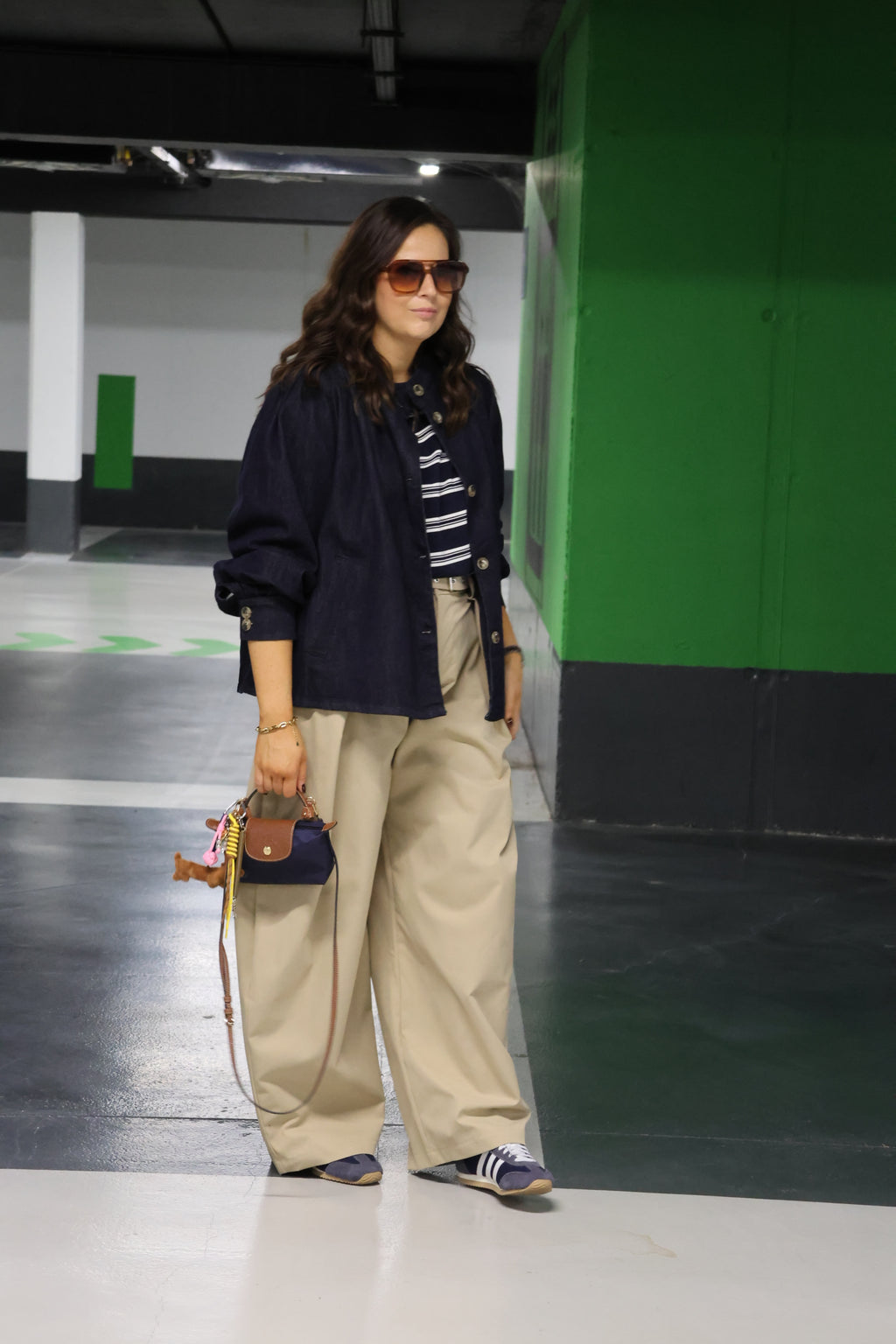 Zarah oversized jeans jasje dark denim