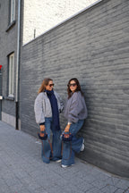Ine wide leg jeans met plooidetail - long length