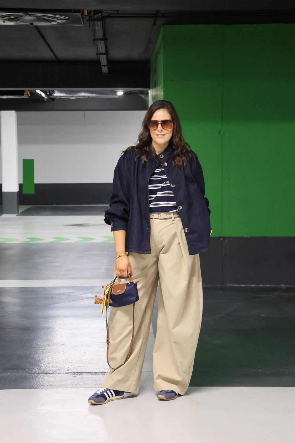 Zarah oversized jeans jasje dark denim