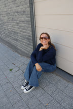 Boxy longsleeve marine