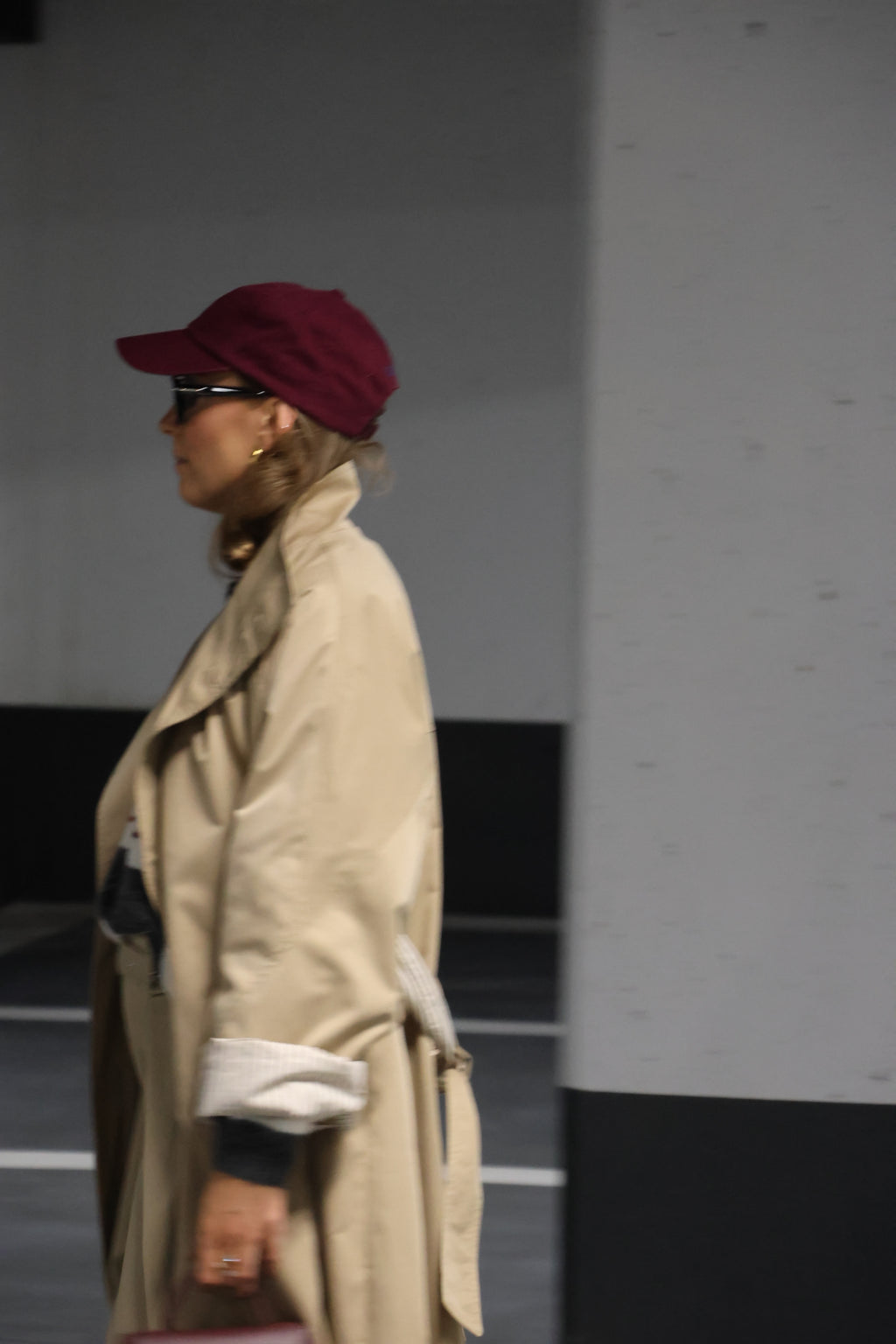 Hanna lange trenchcoat beige