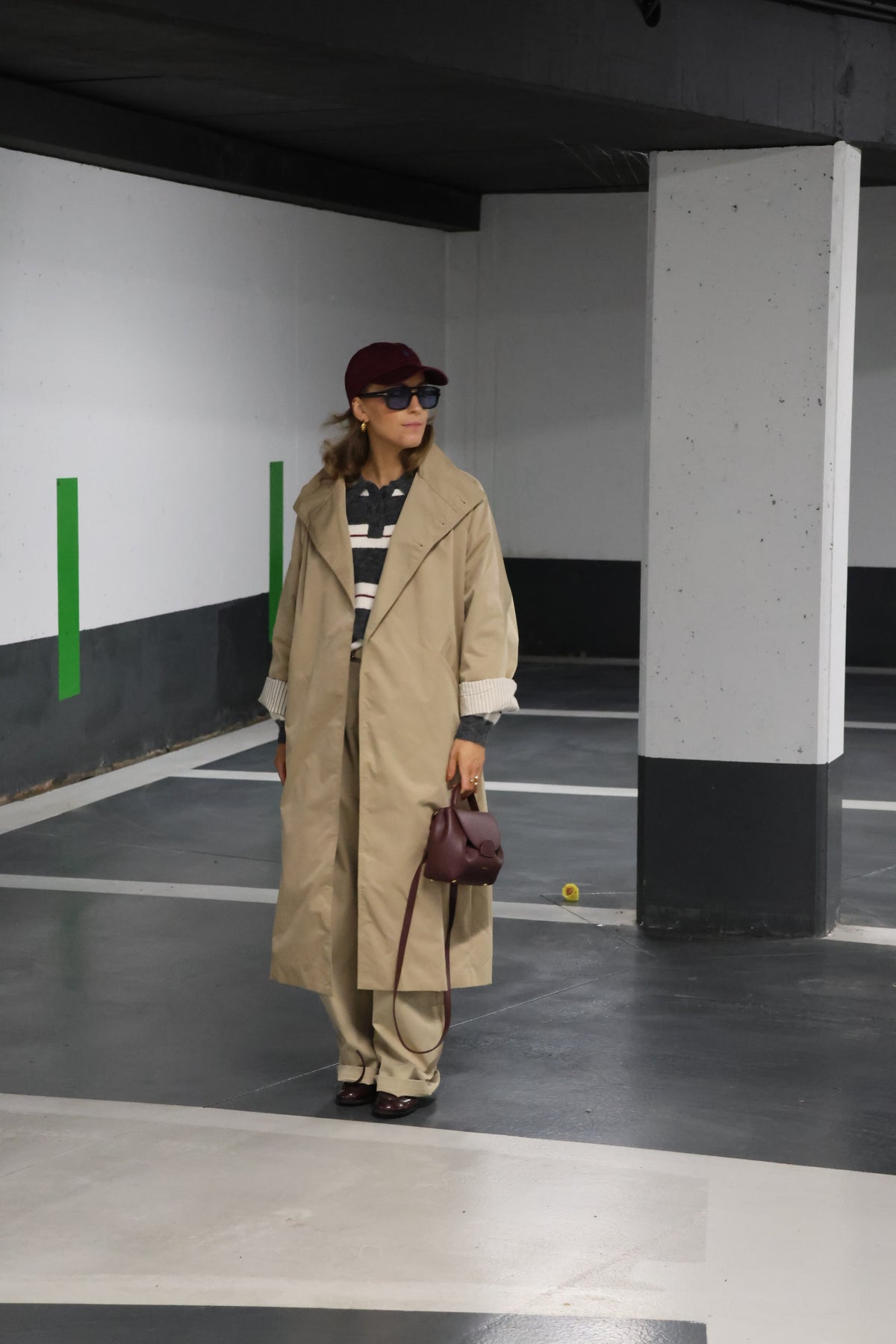 Hanna lange trenchcoat beige