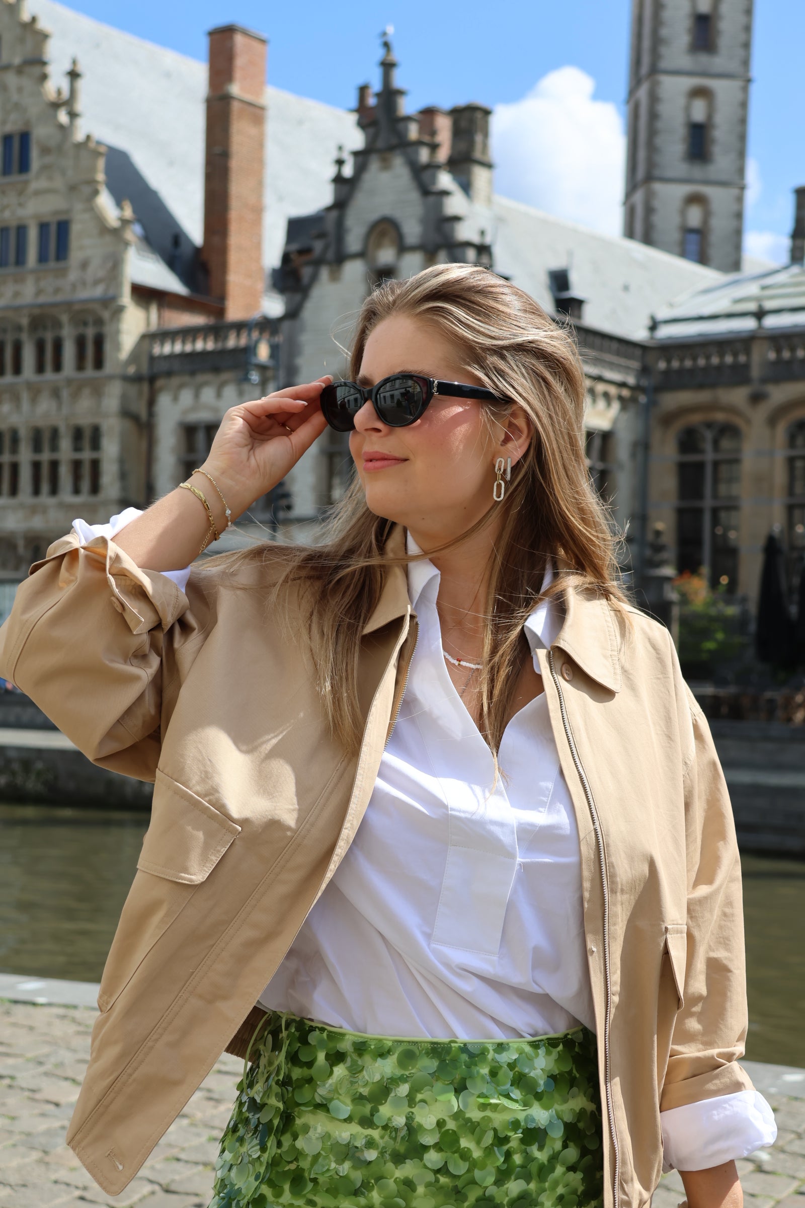 Aria bomber jas camel