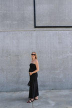 Olivia strapless jurk zwart