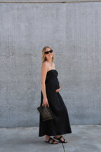 Olivia strapless jurk zwart