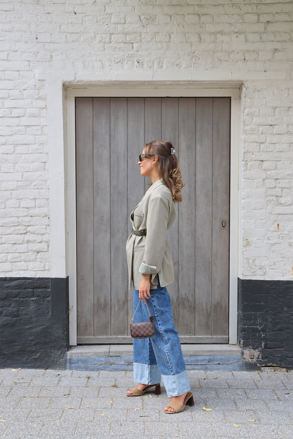 Bea oversized blazer zachtgroen