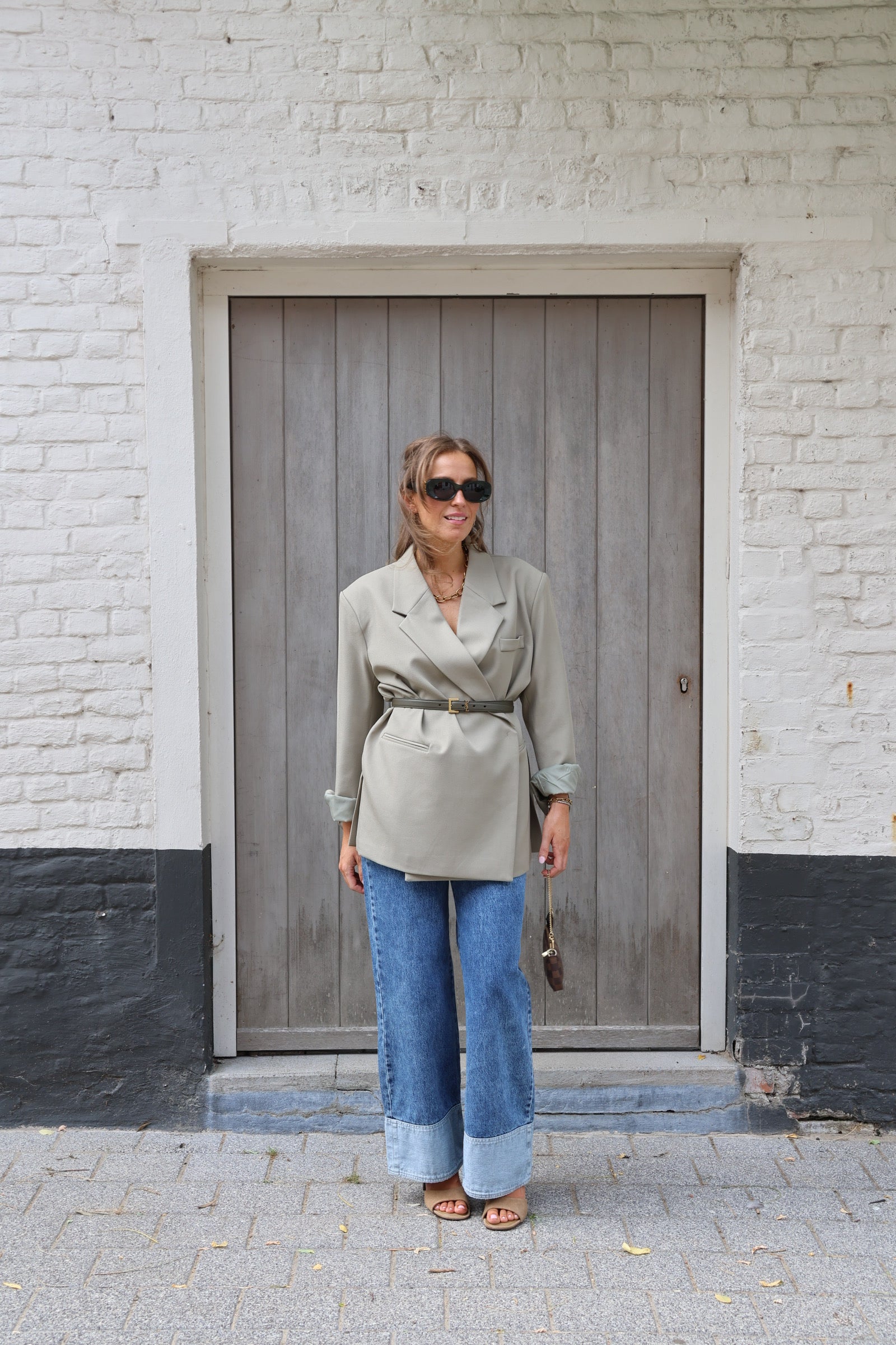 Bea oversized blazer zachtgroen