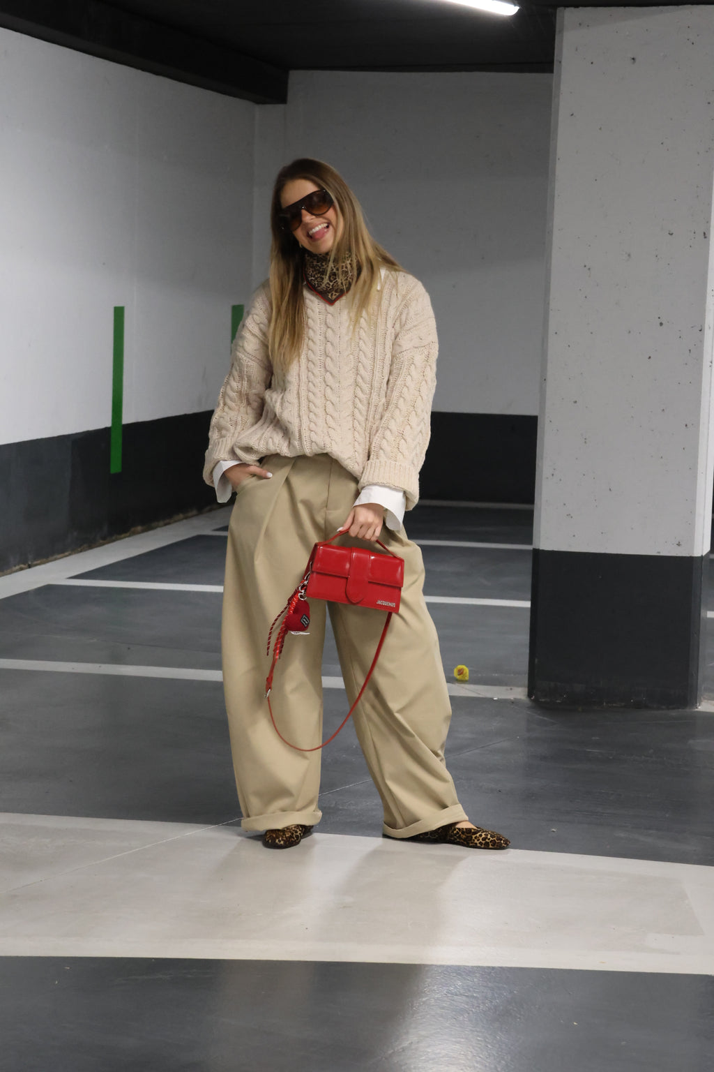 Romée cable knit beige
