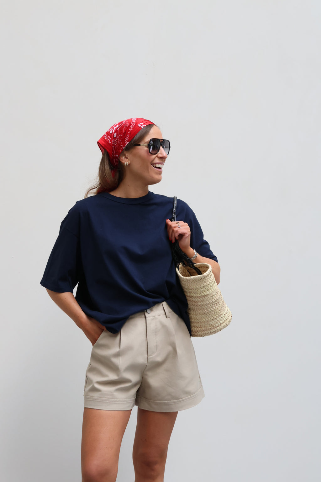 Boxy T-shirt marine