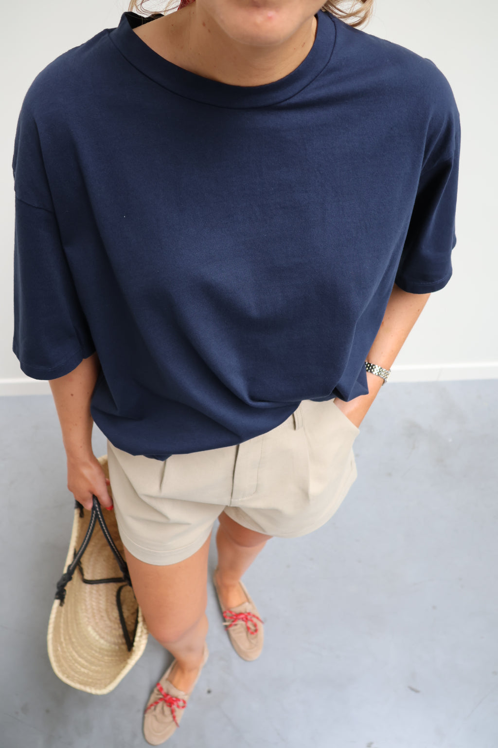 Boxy T-shirt marine