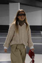 Romée cable knit beige