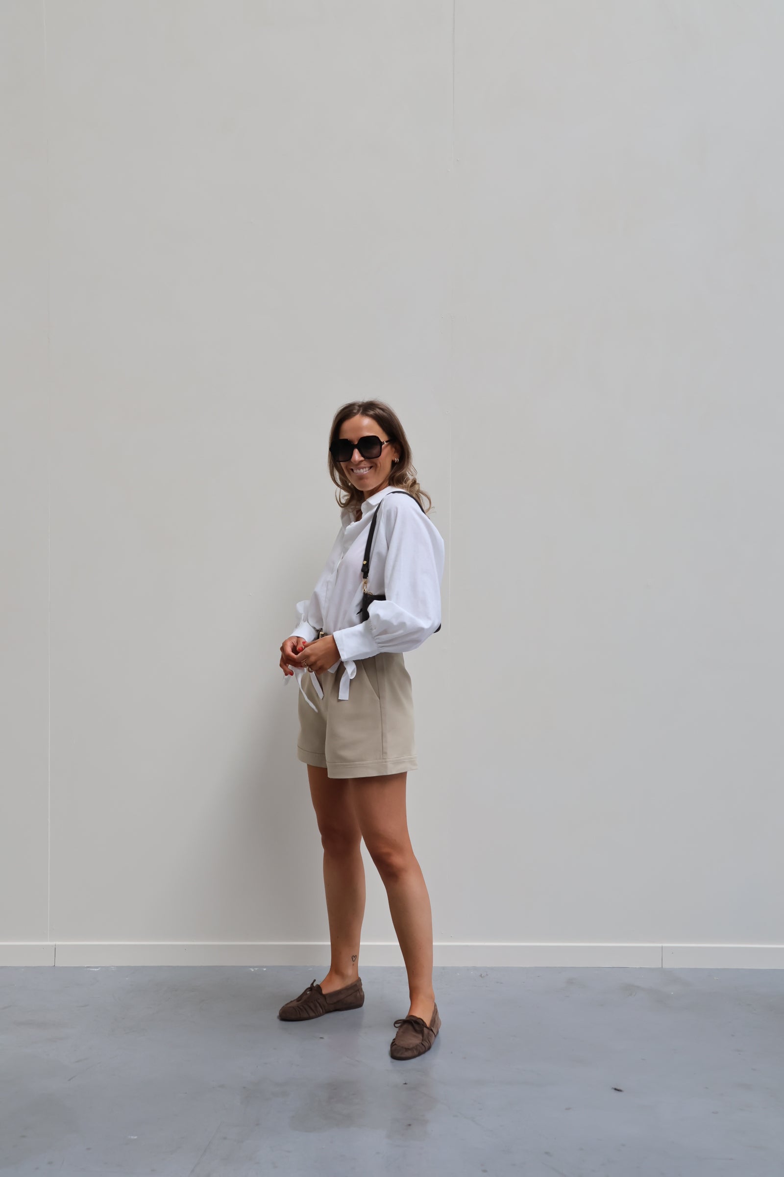 Lola blouse met strikdetail wit