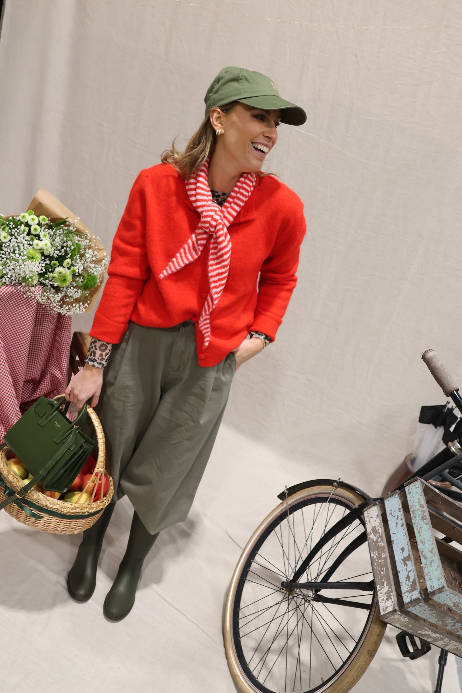 Mirella wide leg jeans kaki