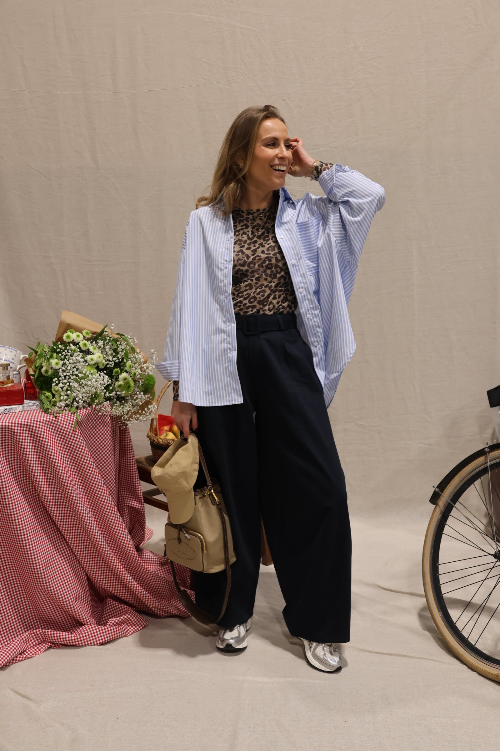 Liesel striped shirt blue