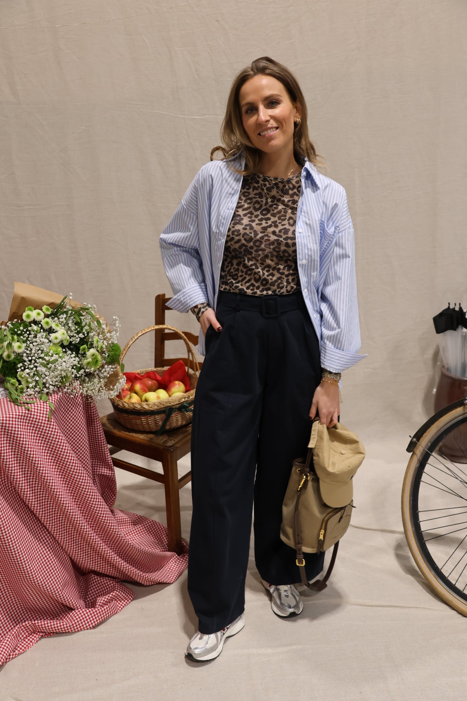 Liesel striped shirt blue