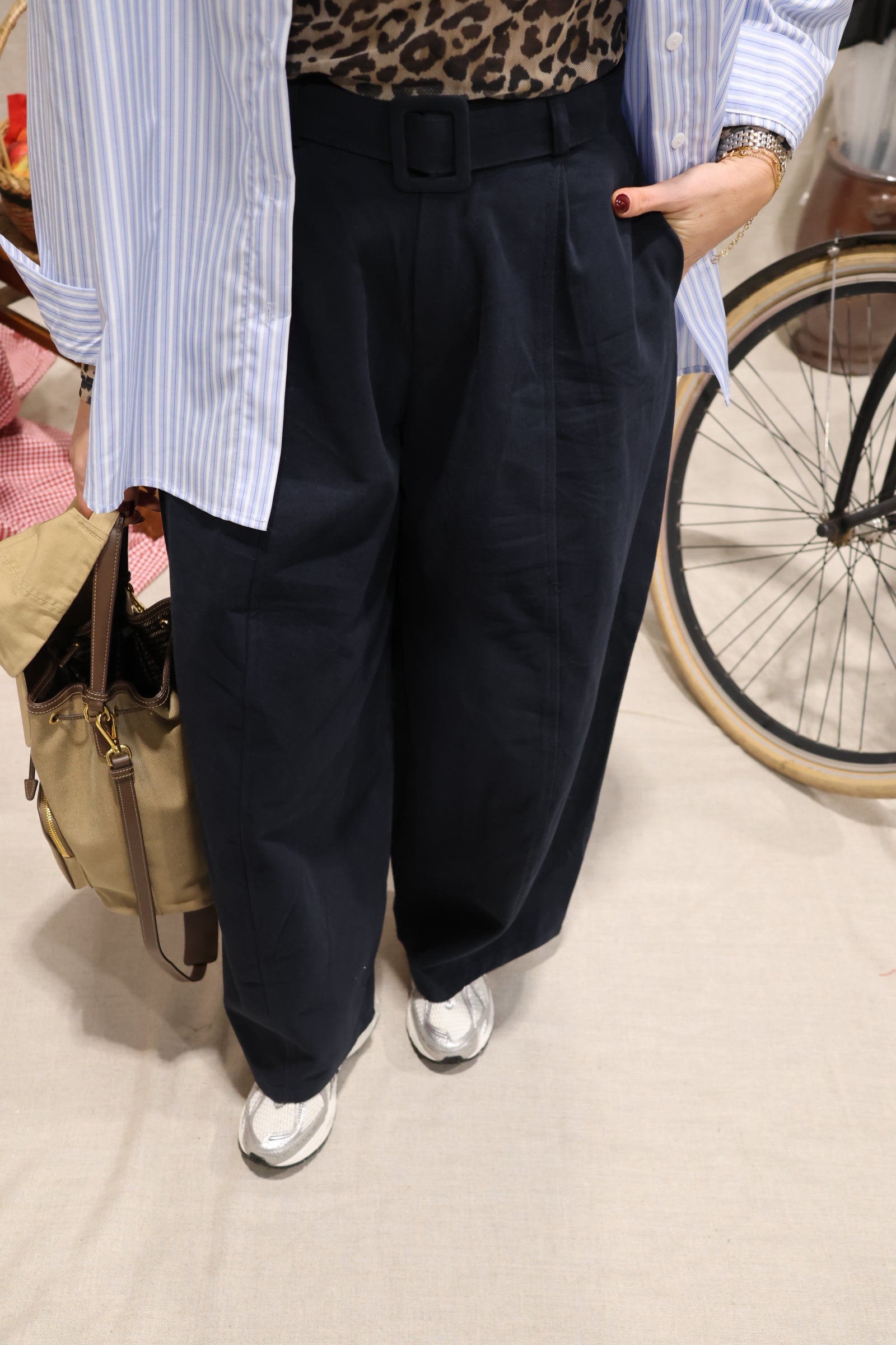 Otille balloon trousers navy