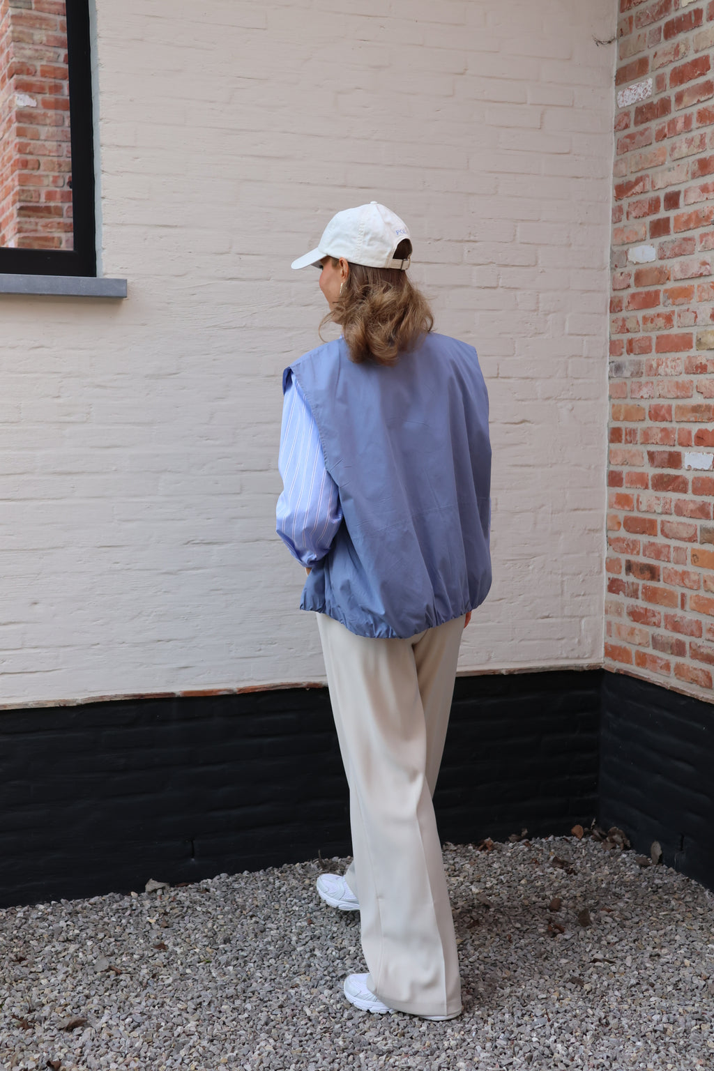 Virginie mouwloos vestje lichtblauw