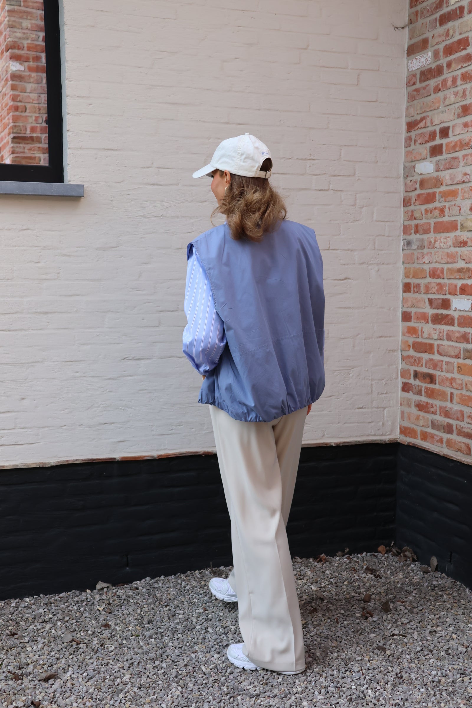 Virginie mouwloos vestje lichtblauw