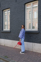 Odette wide cropped jeans light denim