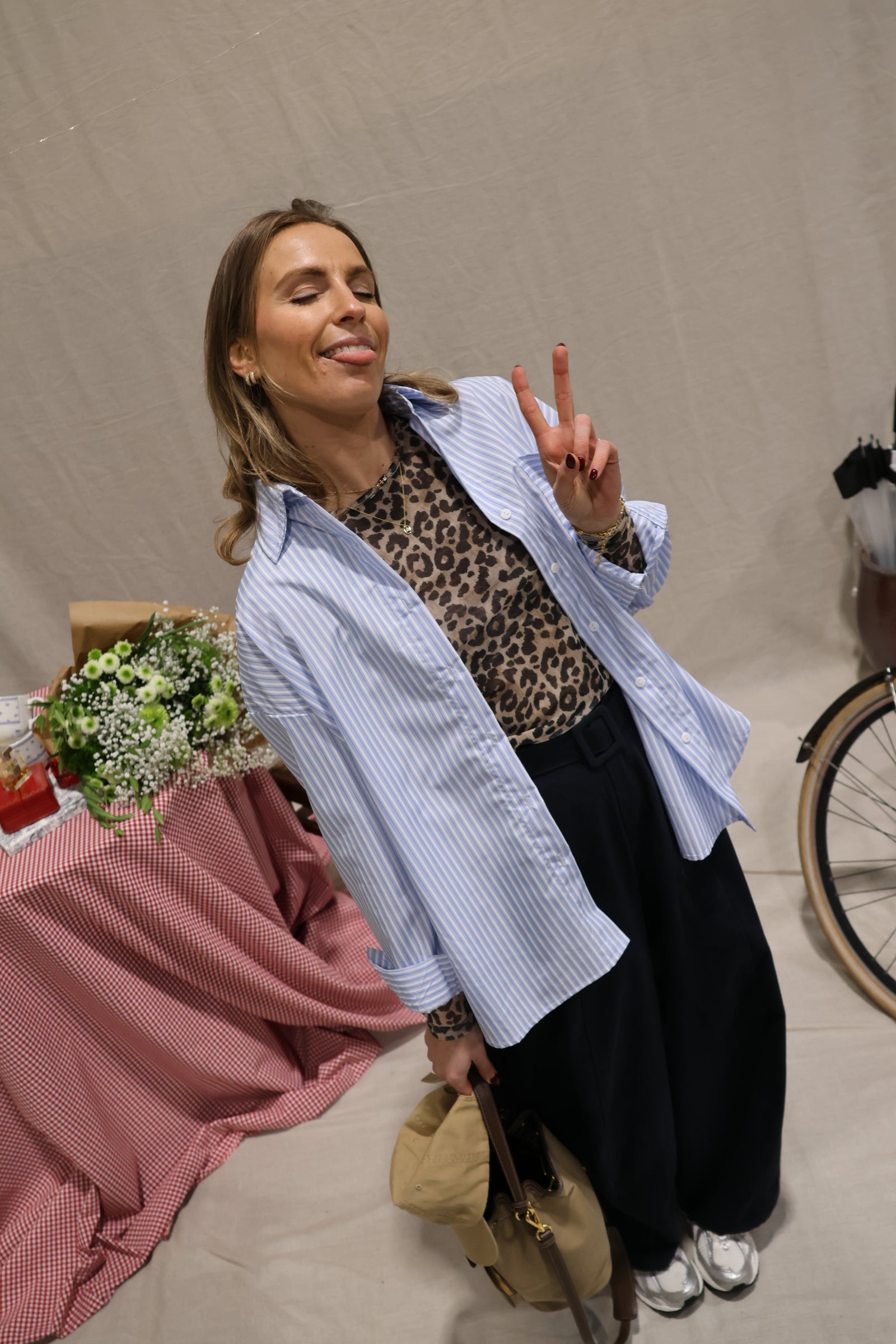 Liesel striped shirt blue