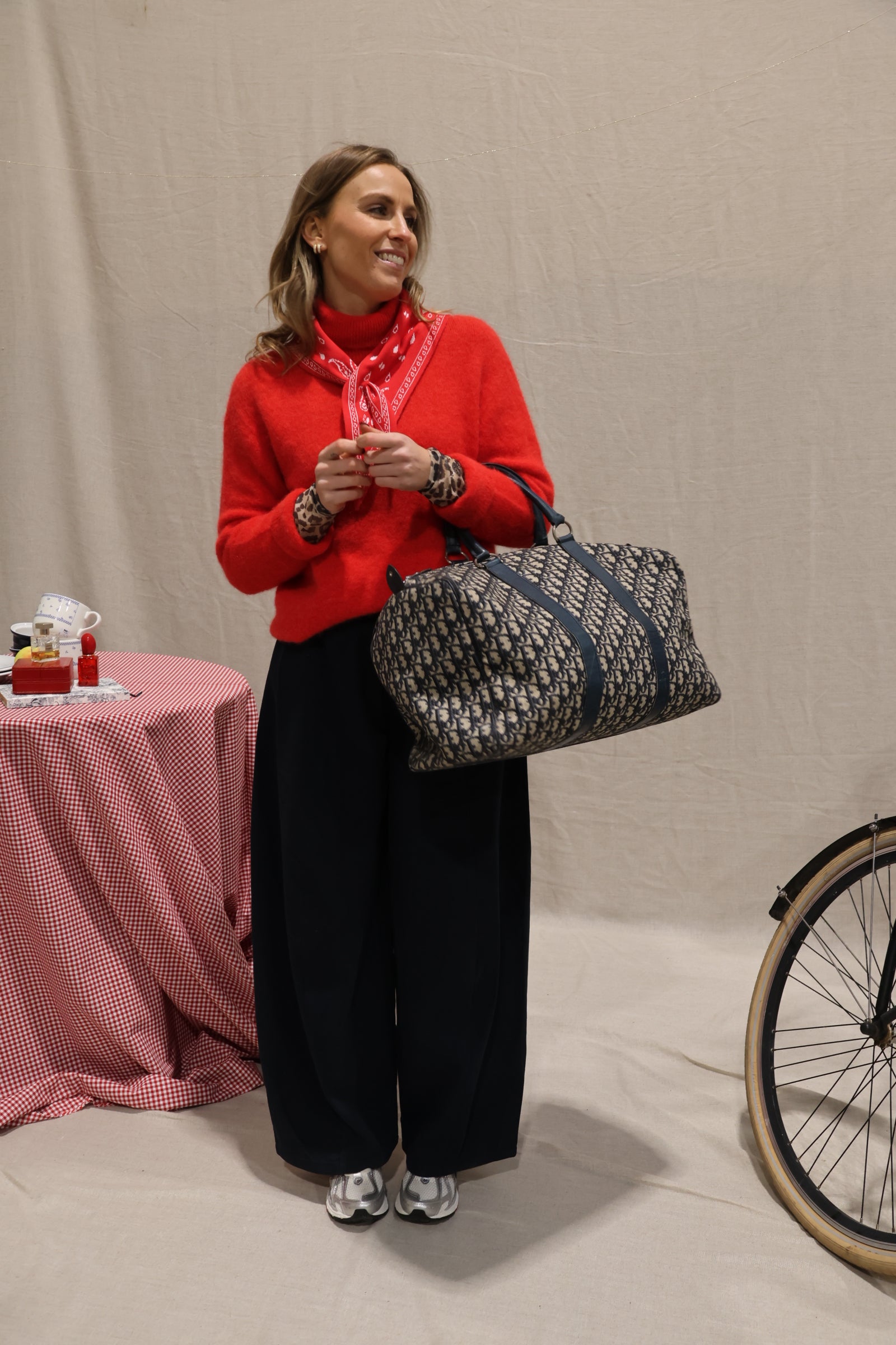 Otille balloon trousers navy