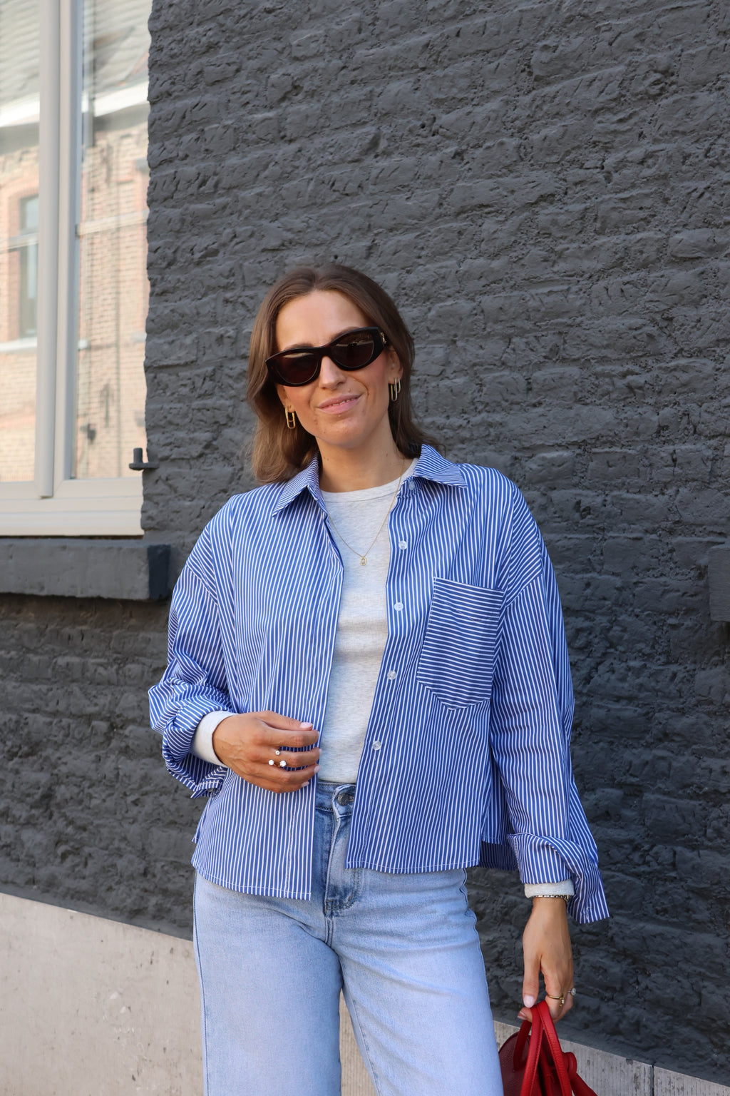 Maelle longsleeve grijs