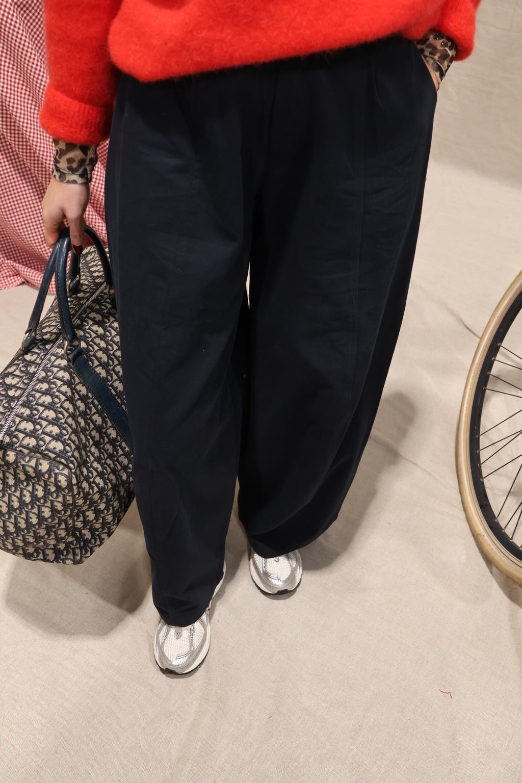 Otille balloon trousers navy