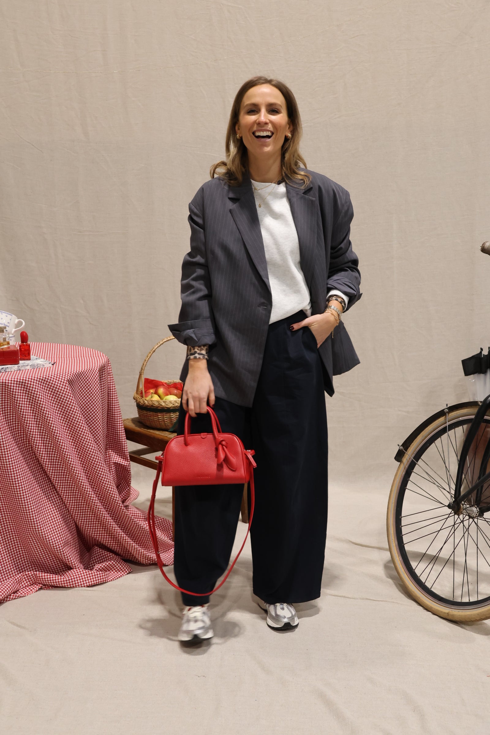 Otille balloon trousers navy