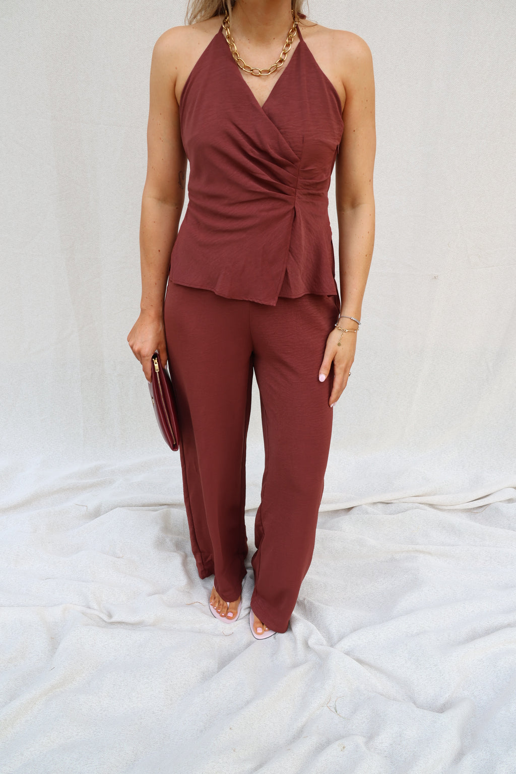 Elisa jumpsuit terracotta
