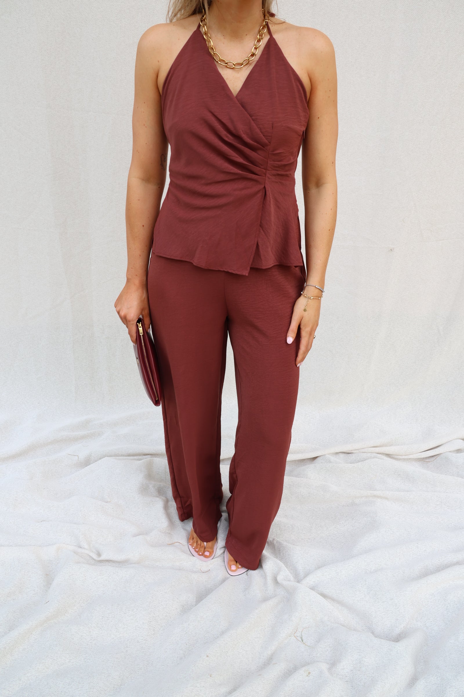 Elisa jumpsuit terracotta