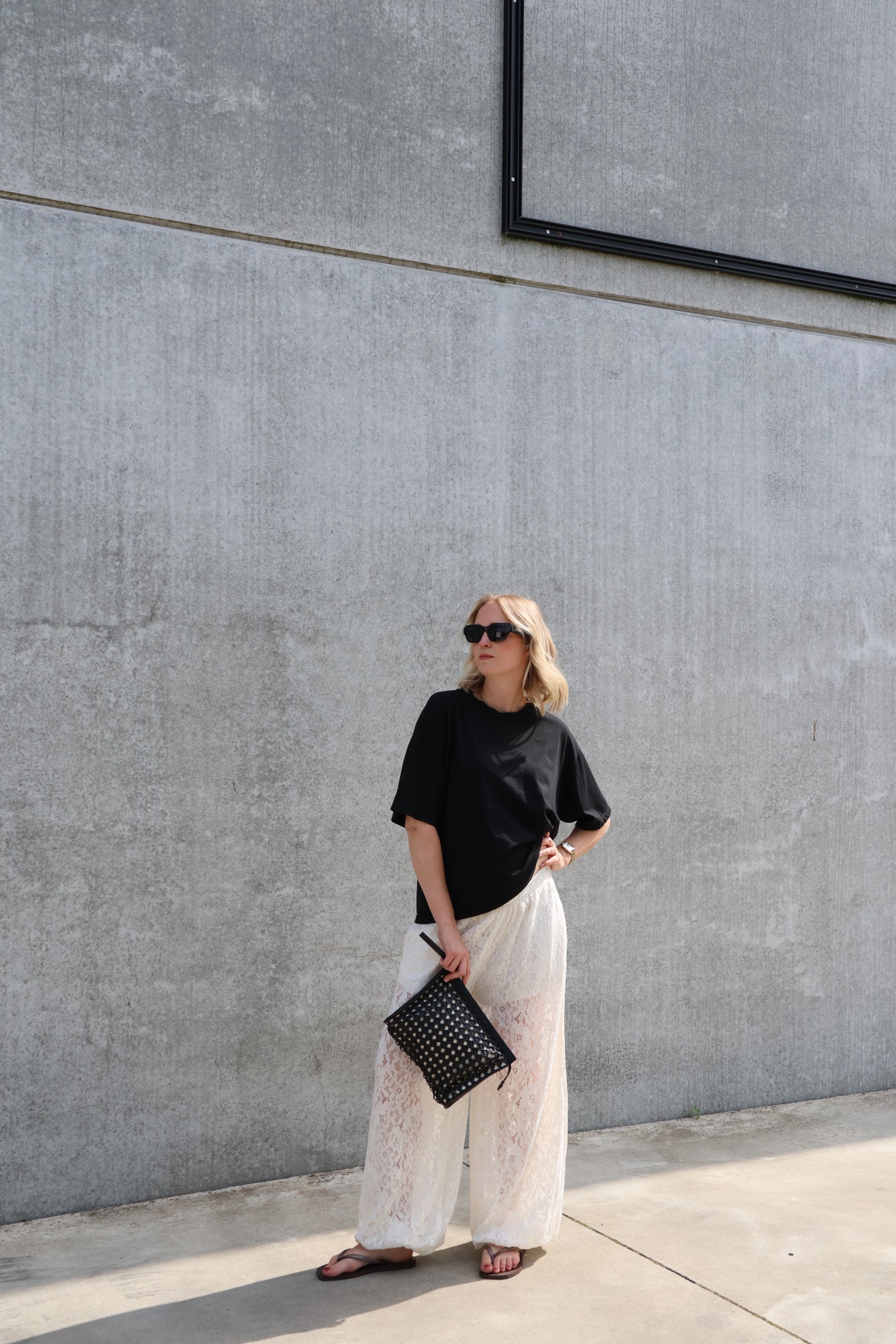 Boxy T-shirt zwart