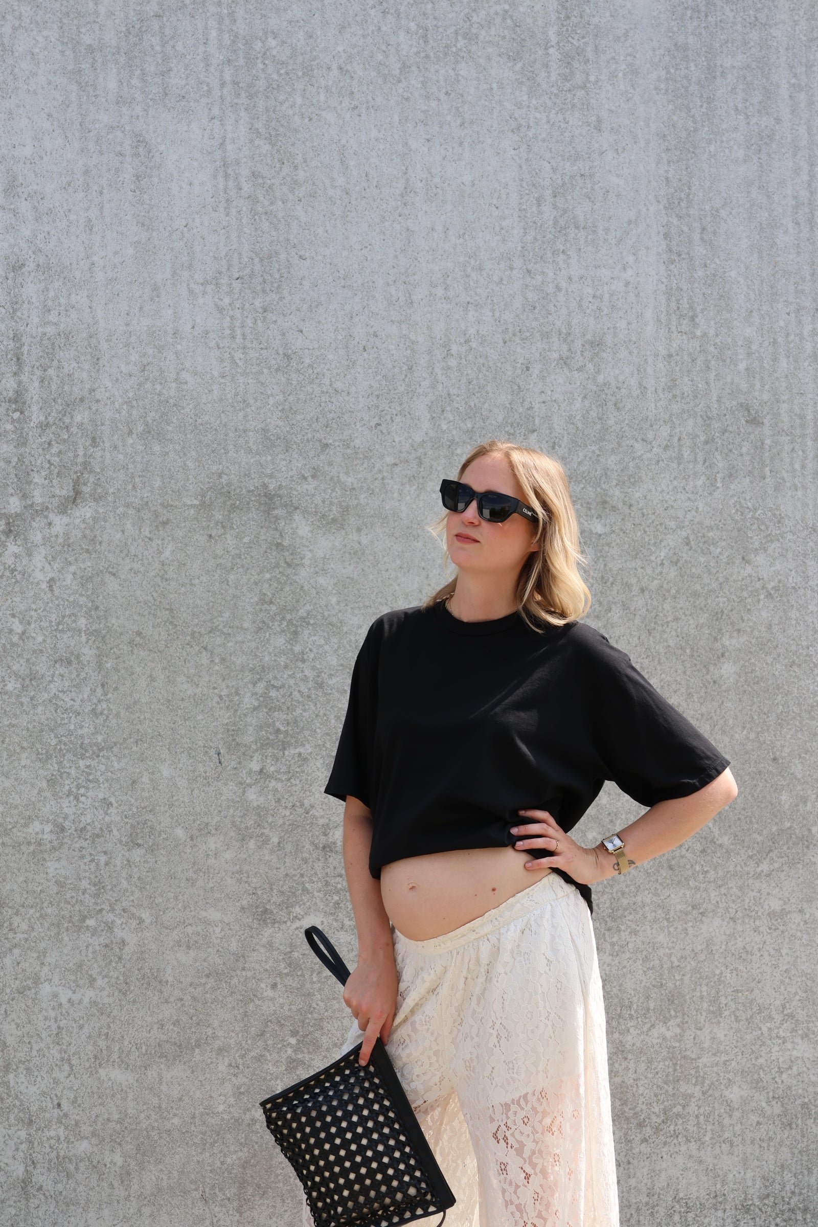 Boxy T-shirt zwart