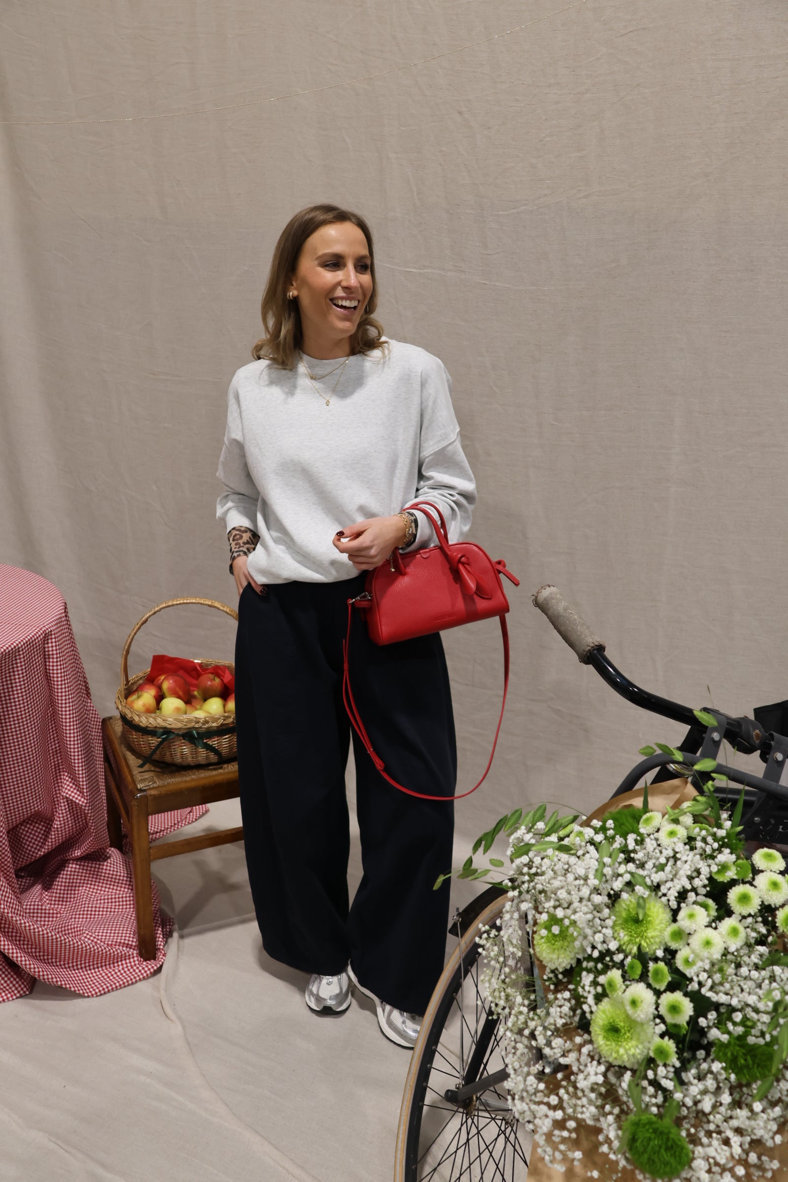 Otille balloon trousers navy