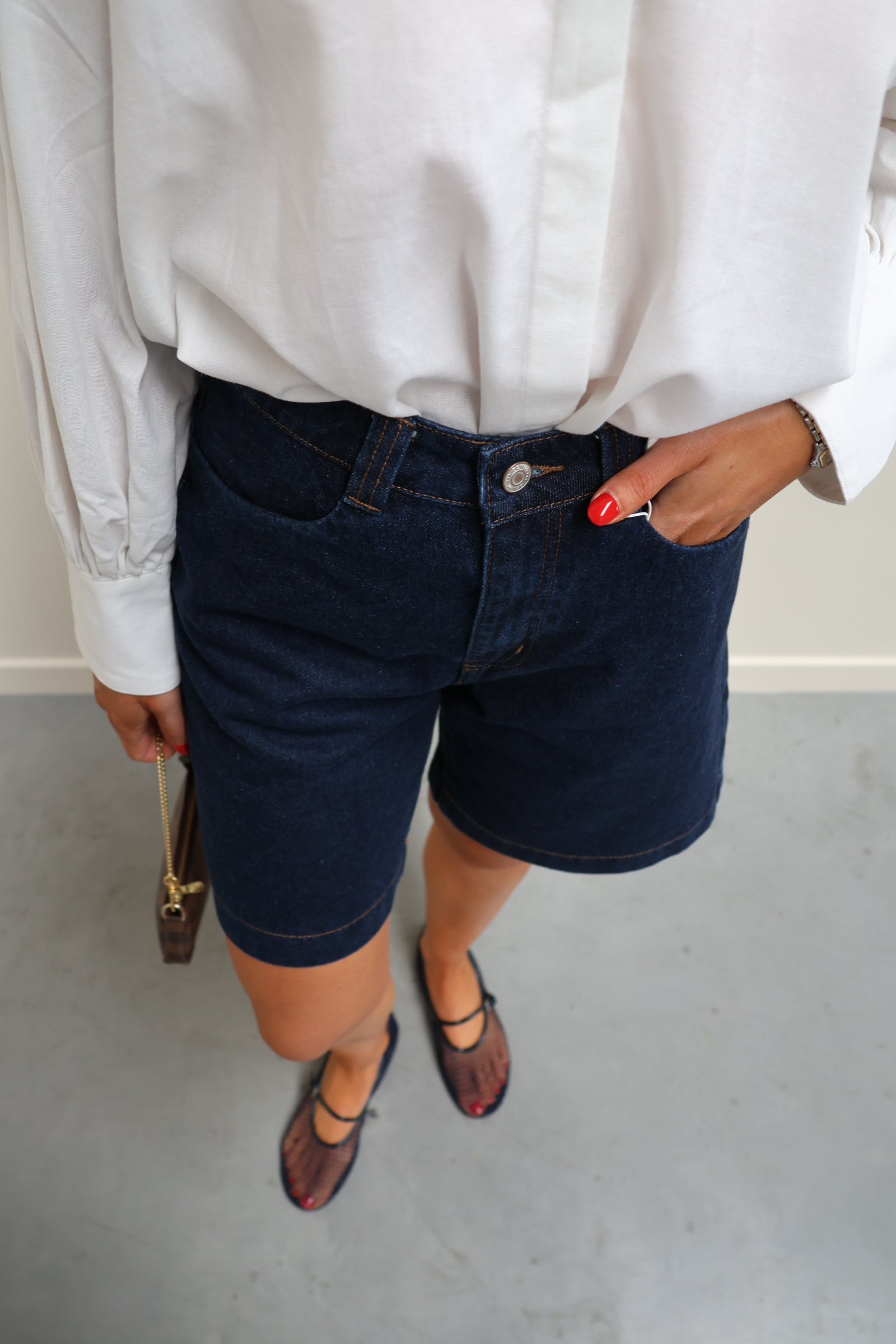 Cornelia bermuda dark denim