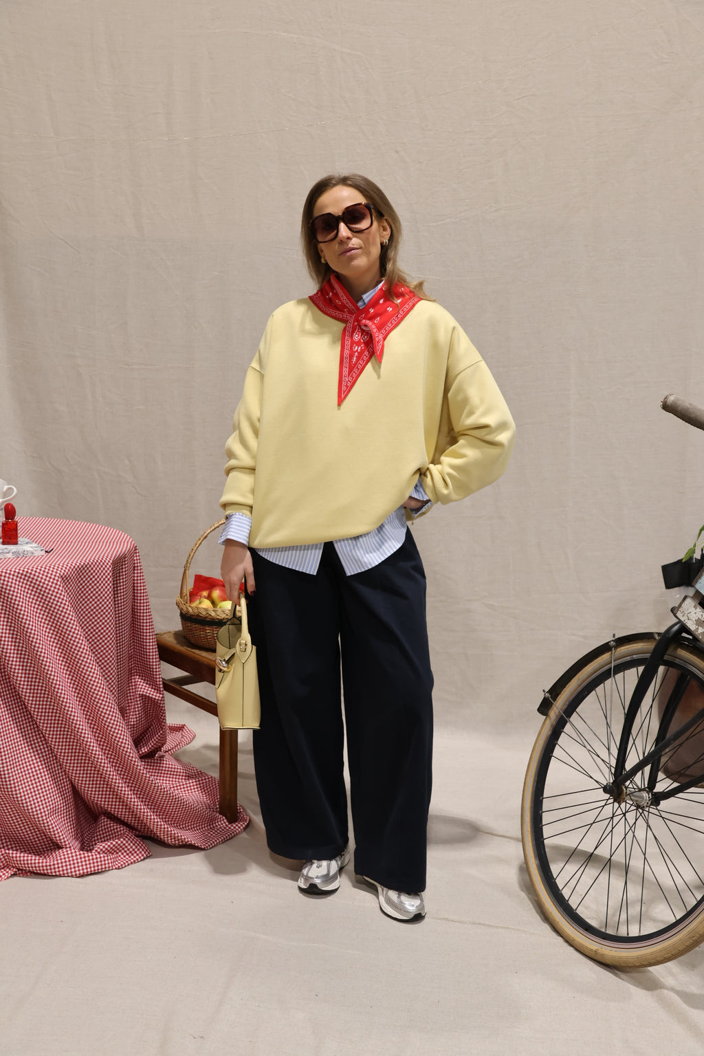 Otille balloon trousers navy