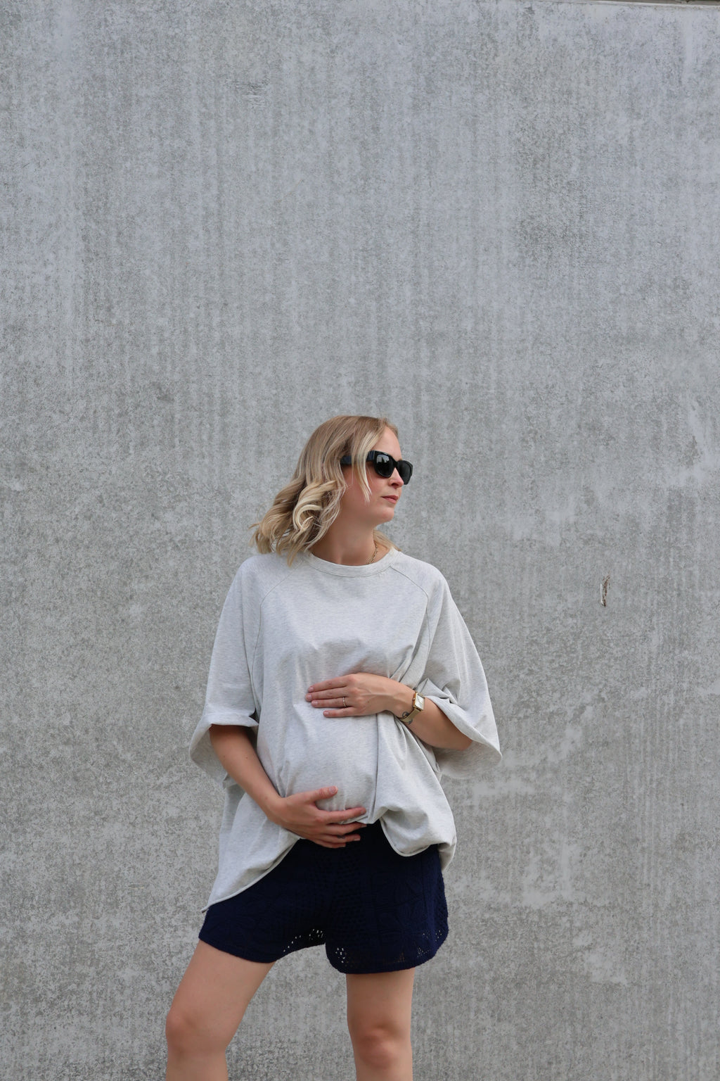 Gulia oversized T-shirt grijs