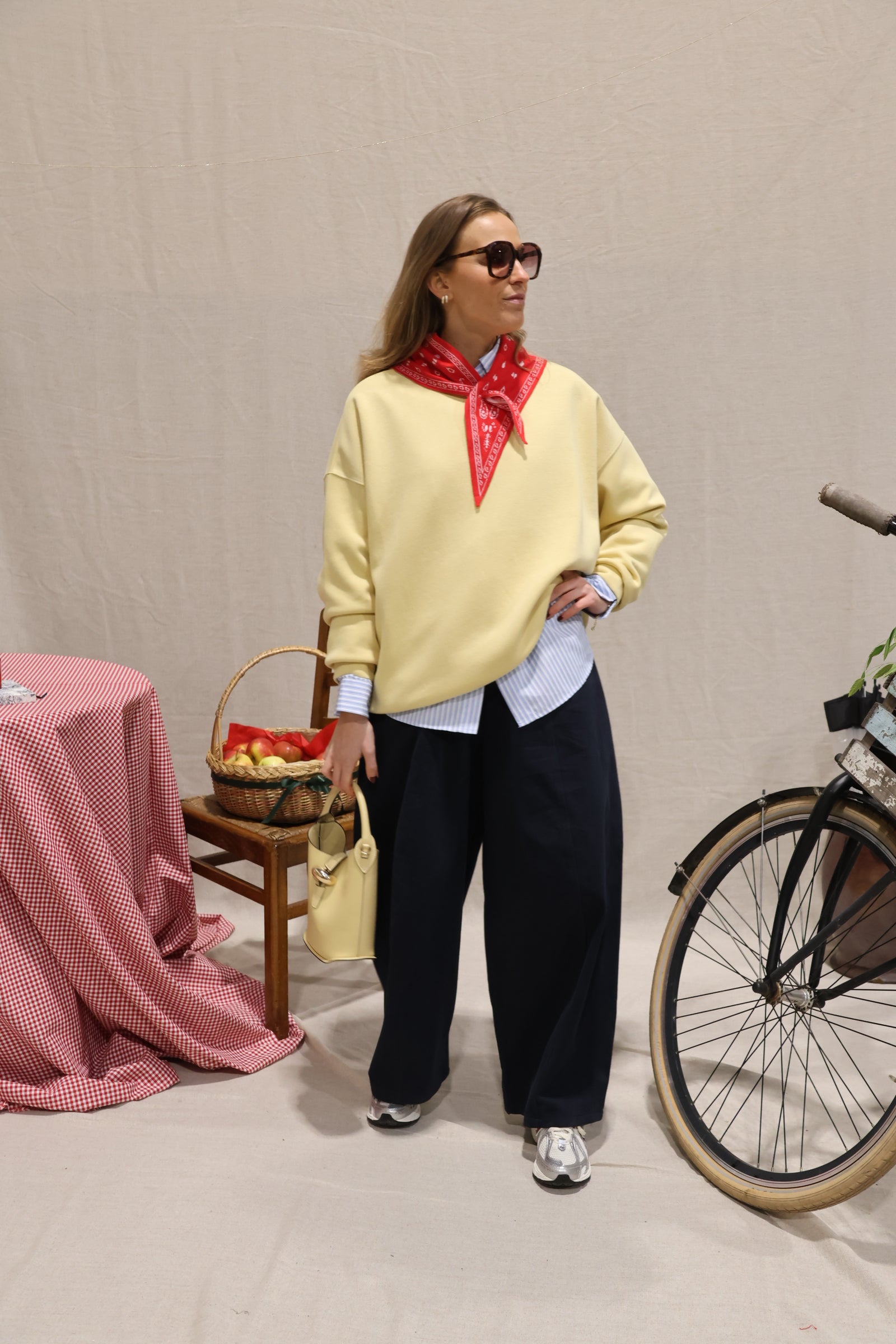 Otille balloon trousers navy