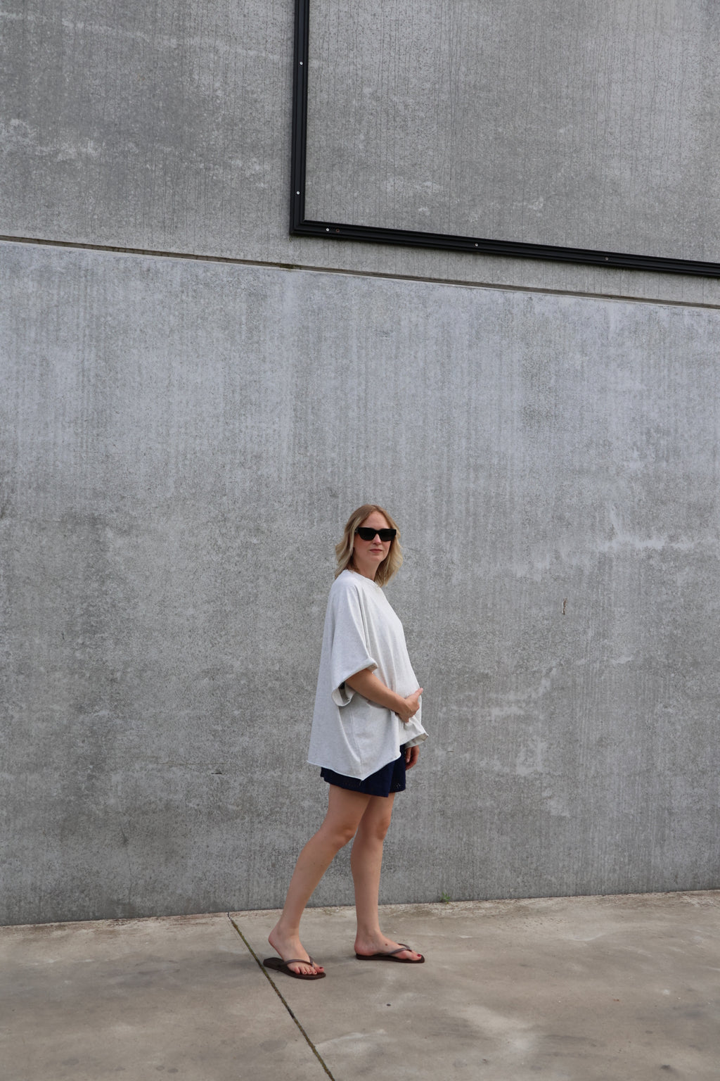 Gulia oversized T-shirt grijs