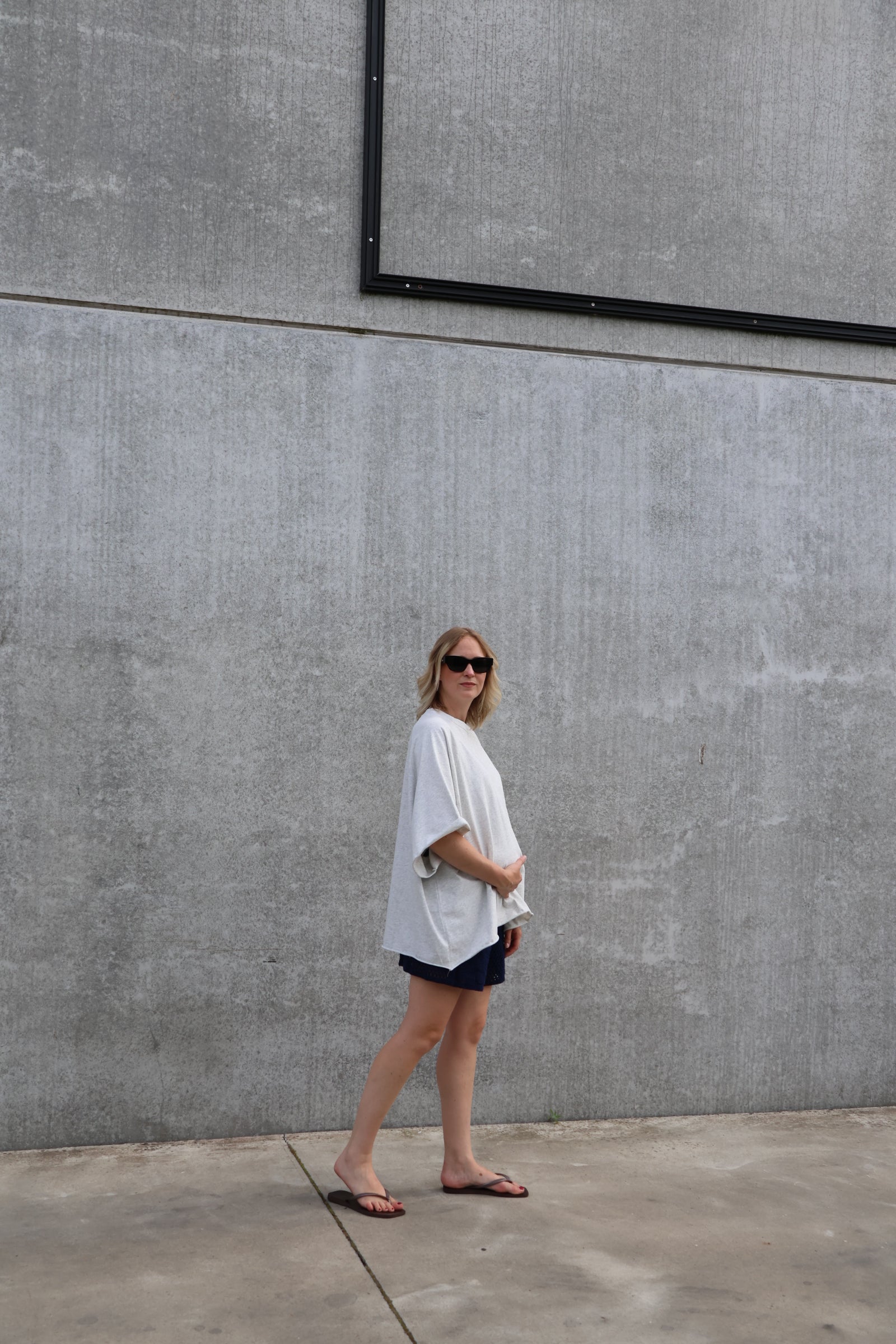 Gulia oversized T-shirt grijs