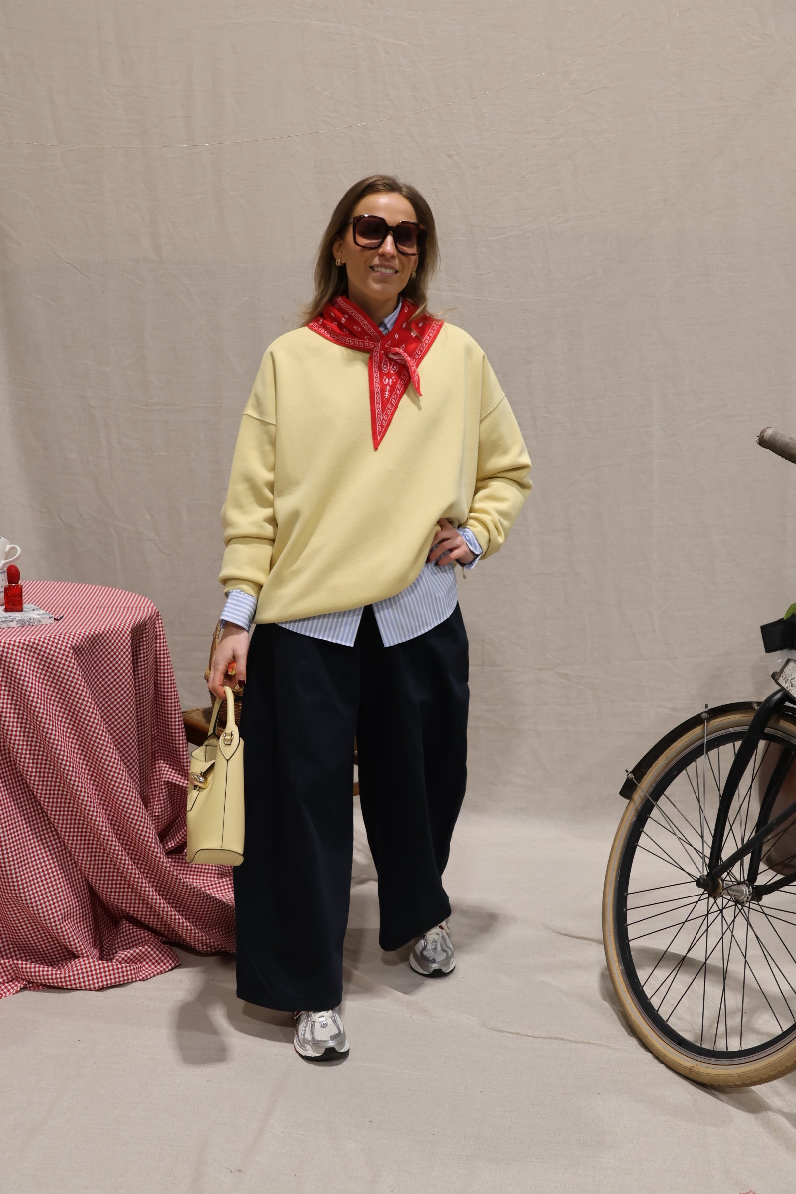 Otille balloon trousers navy