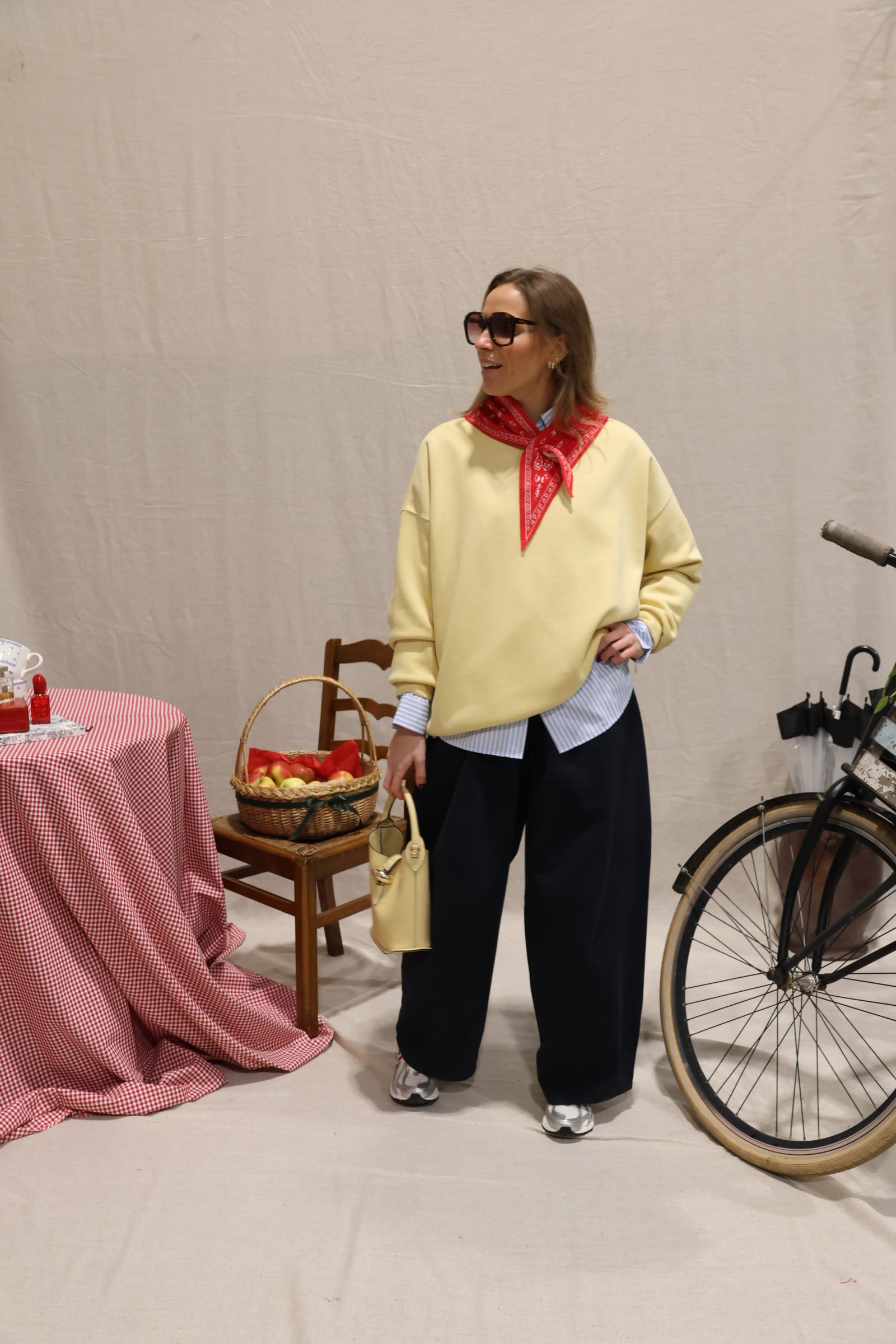 Otille balloon trousers navy