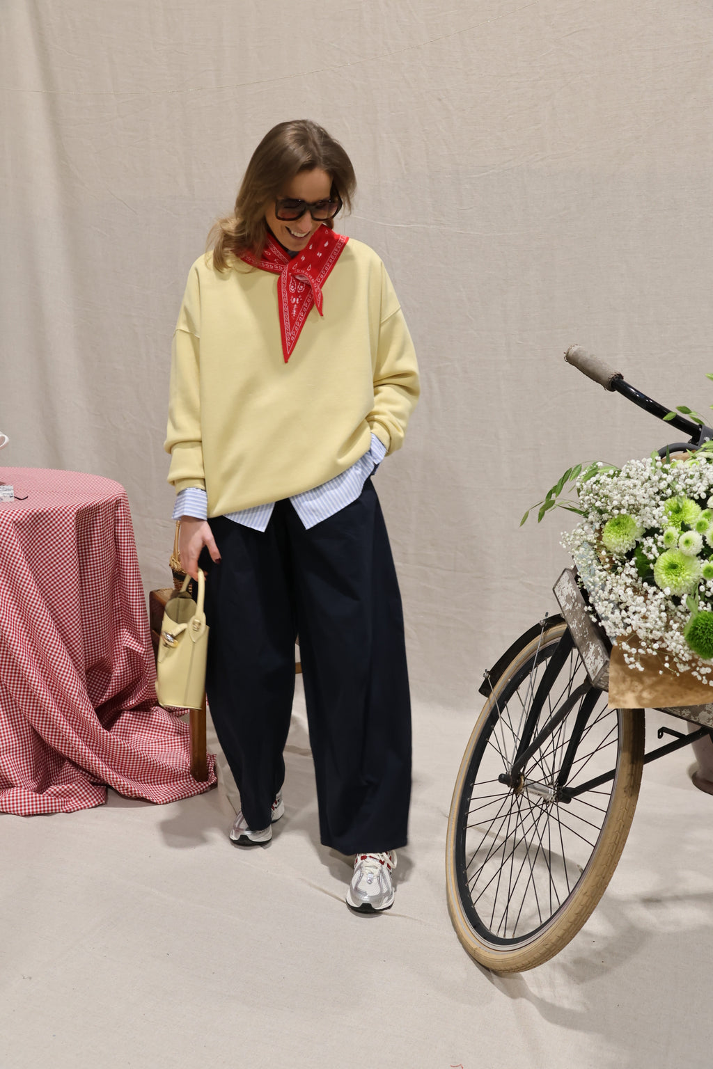 Otille balloon trousers navy