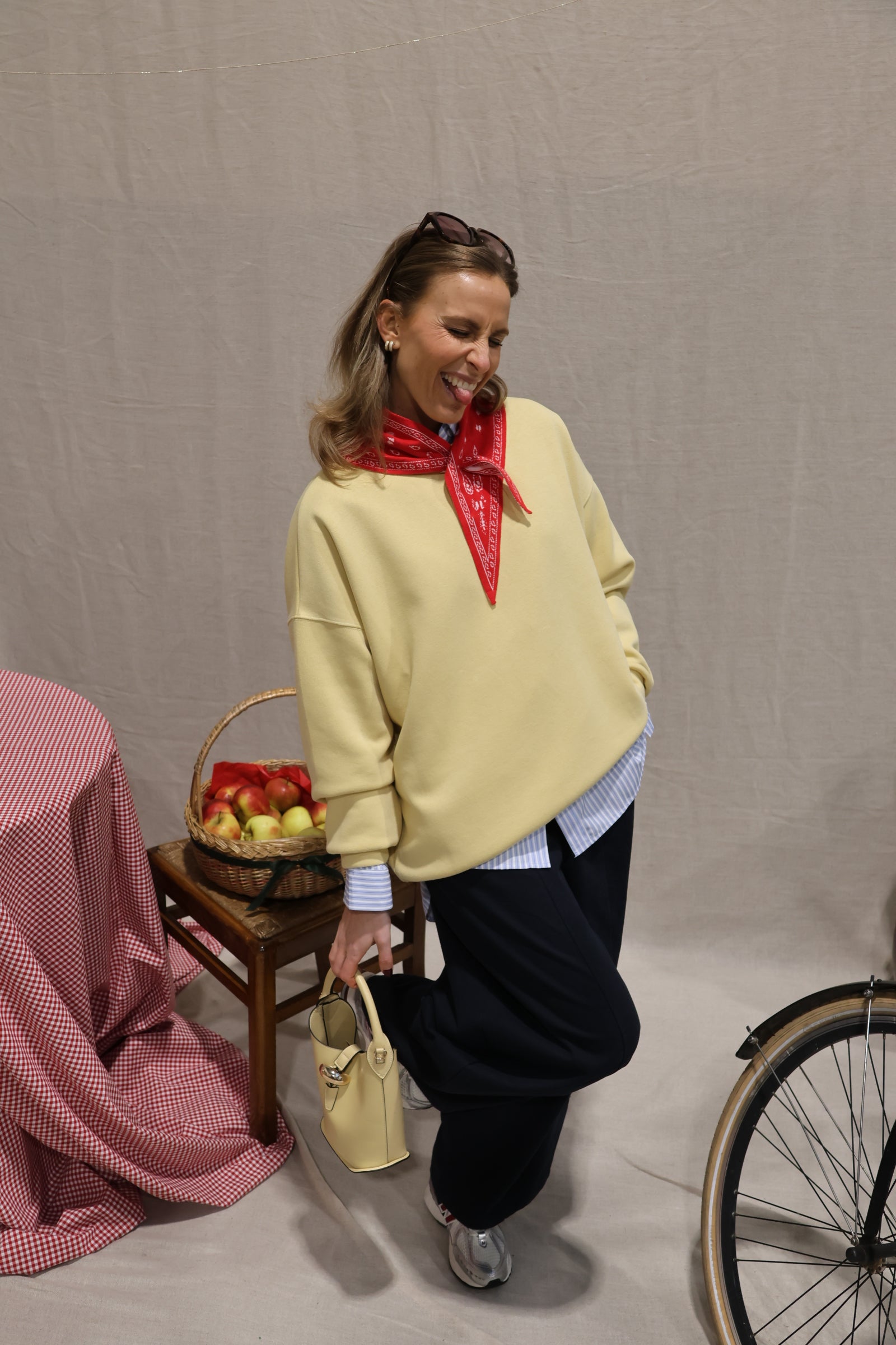 Otille balloon trousers navy