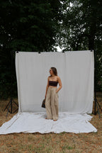 Leia bandeau stretch top bruin