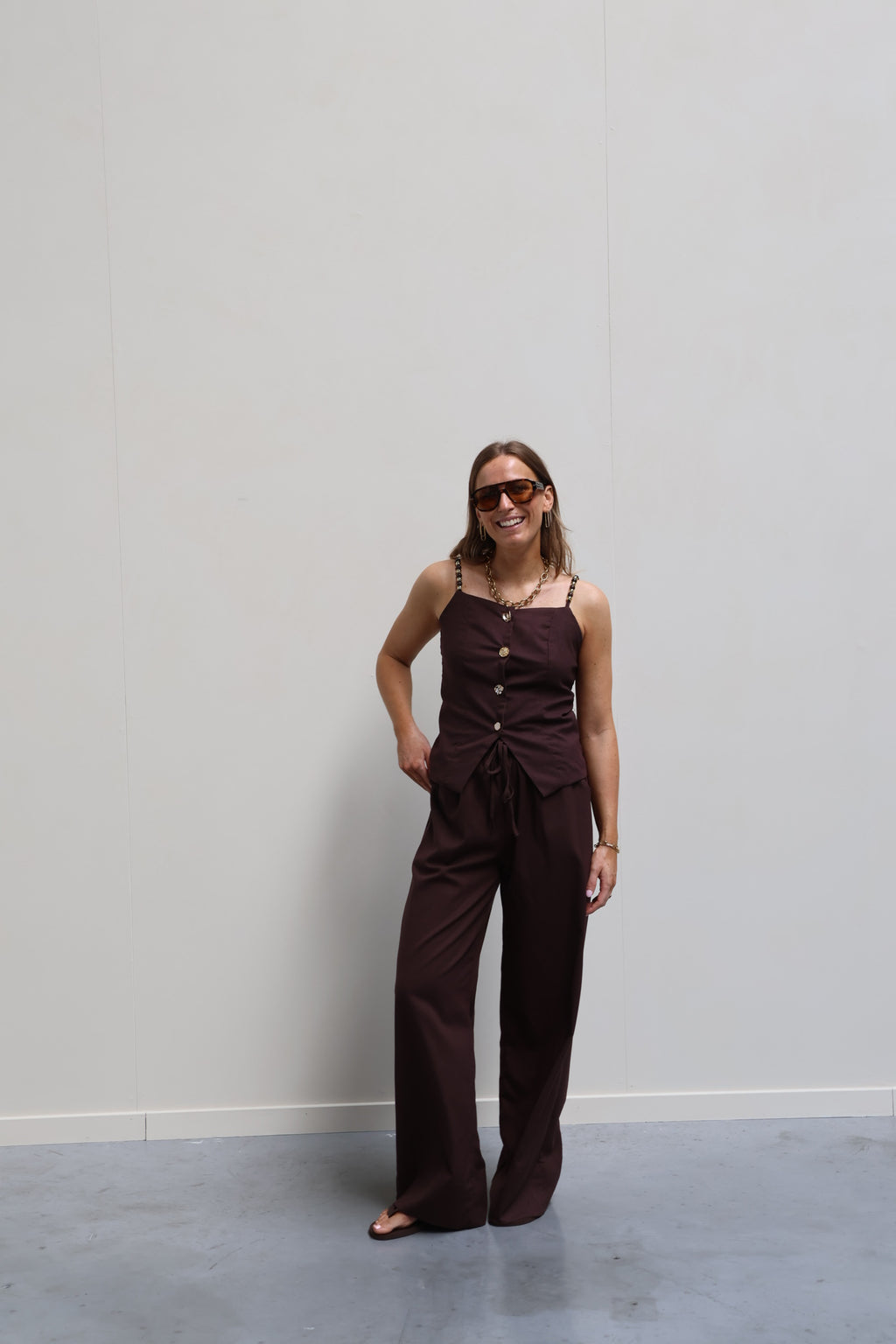 Elodie pantalon bruin