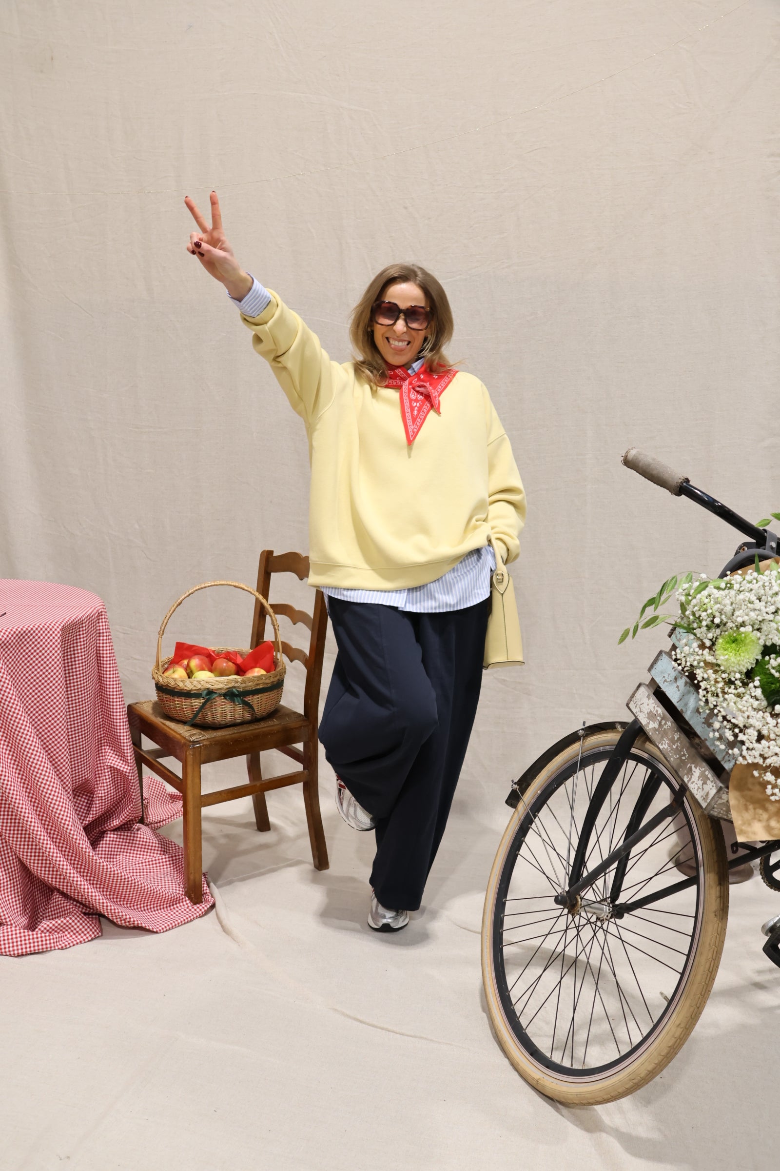 Liesel striped shirt blue